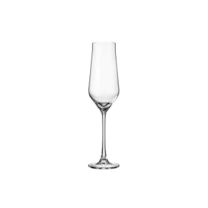 Crystalite Bohemia Alca Champagne Flute - 6 Copas de 220 ml