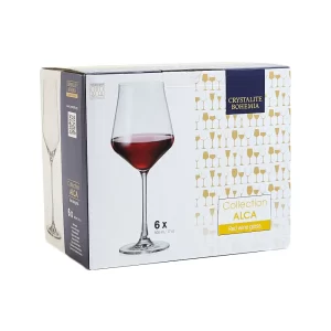 Crystalite Bohemia Alca Red Wine - 6 Copas de 500 ml - Imagen 2